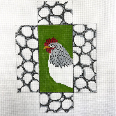 Chicken Brick Cover needlepoint canvas - Bargello Needlepoint