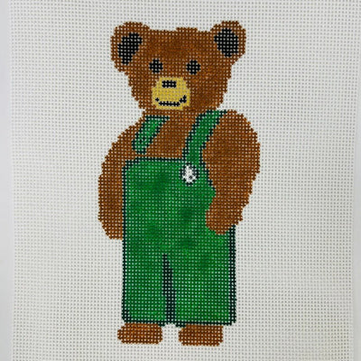 Corduroy Bear needlepoint canvas - Bargello Needlepoint