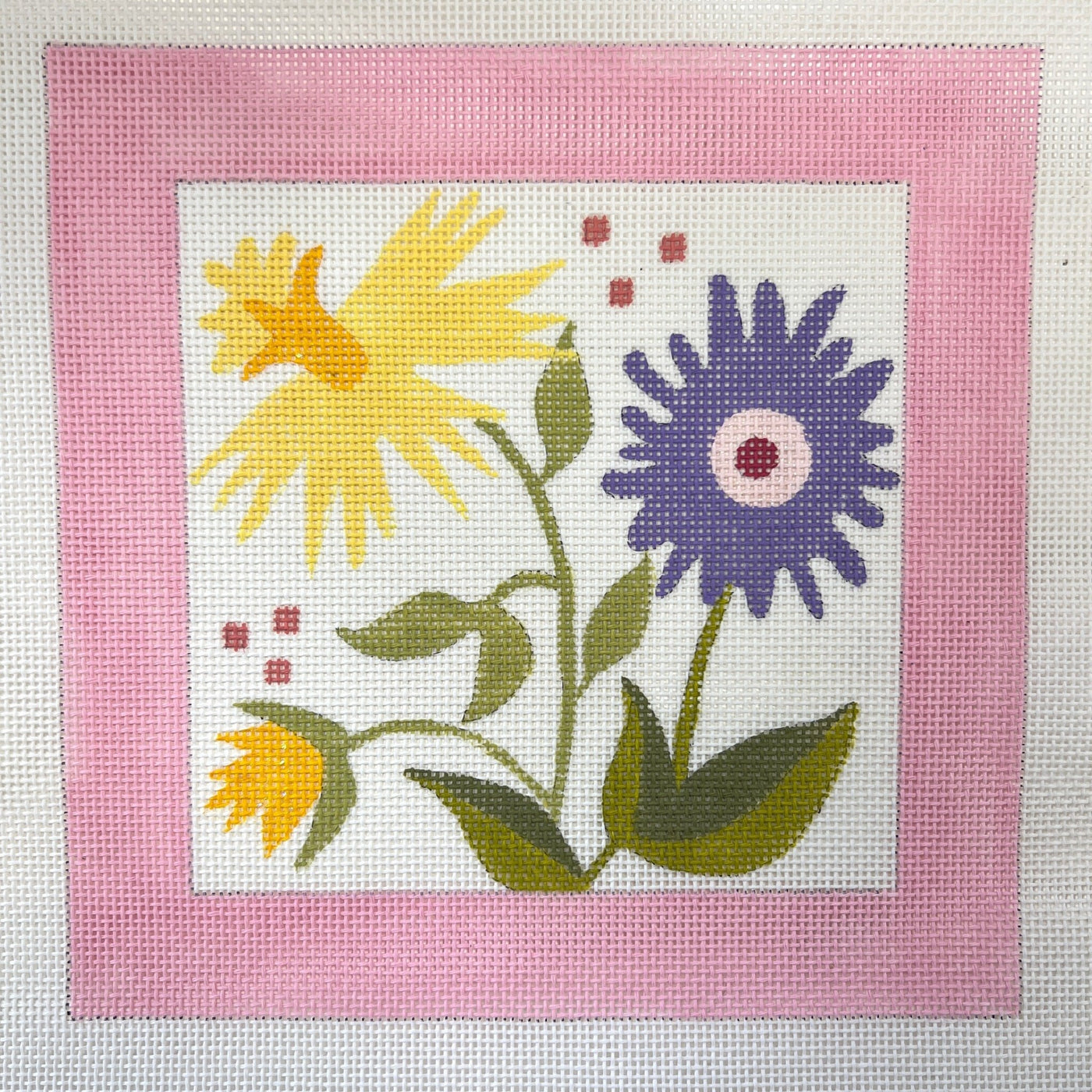 Daffodil needlepoint canvas - Bargello Needlepoint