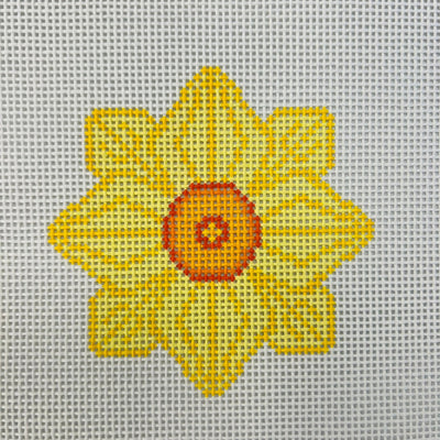 Daffodil Ornament needlepoint canvas - Bargello Needlepoint