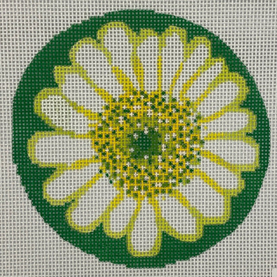 Daisy Ornament needlepoint canvas - Bargello Needlepoint