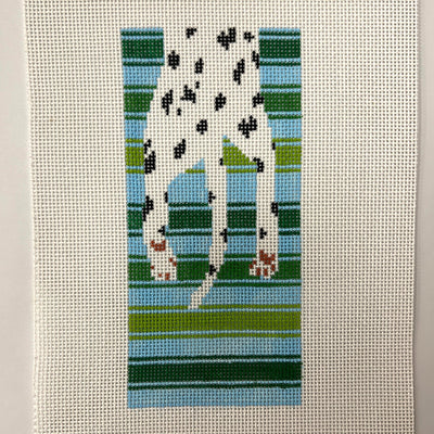 Dalmation Sploot Eyeglass Case needlepoint canvas - Bargello Needlepoint