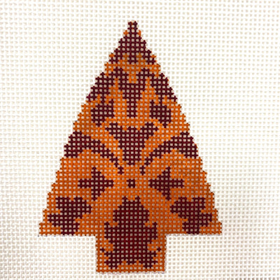 Damask Tree Ornament needlepoint canvas - Bargello Needlepoint