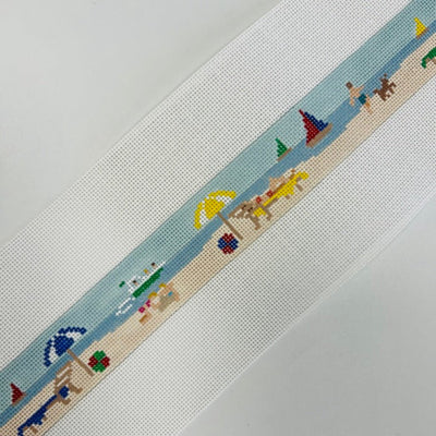 Day At The Beach Belt needlepoint canvas - Bargello Needlepoint