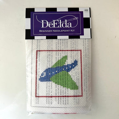 DeElda Airplane Kit (includes fiber) needlepoint canvas - Bargello Needlepoint