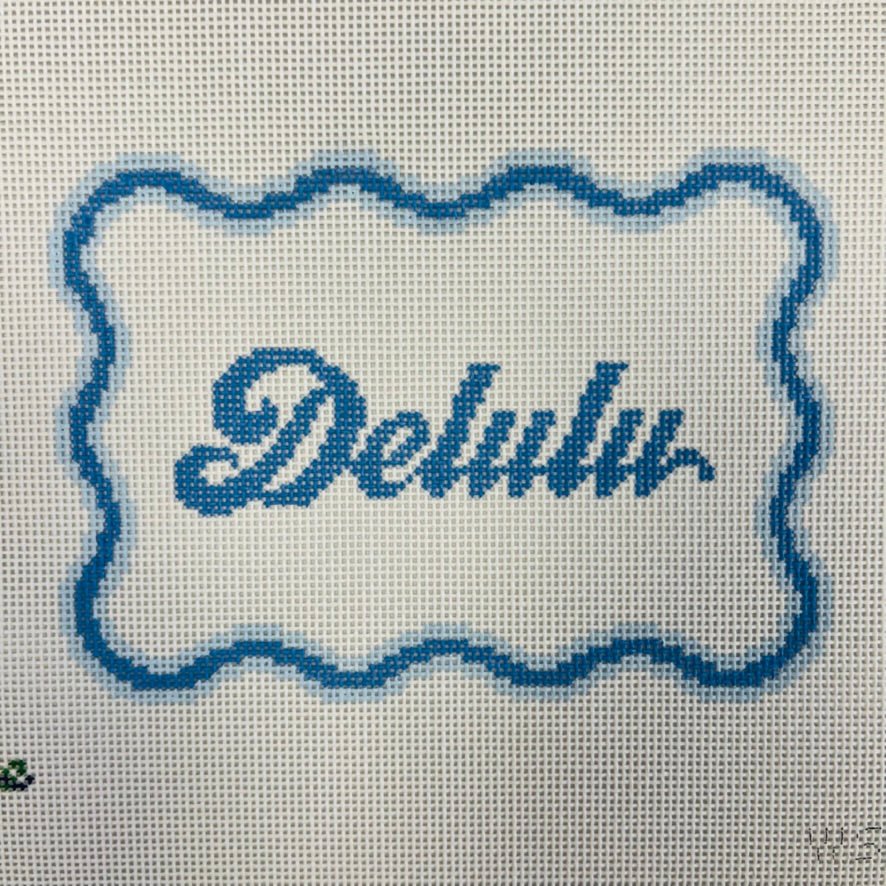 Delulu needlepoint canvas - Bargello Needlepoint