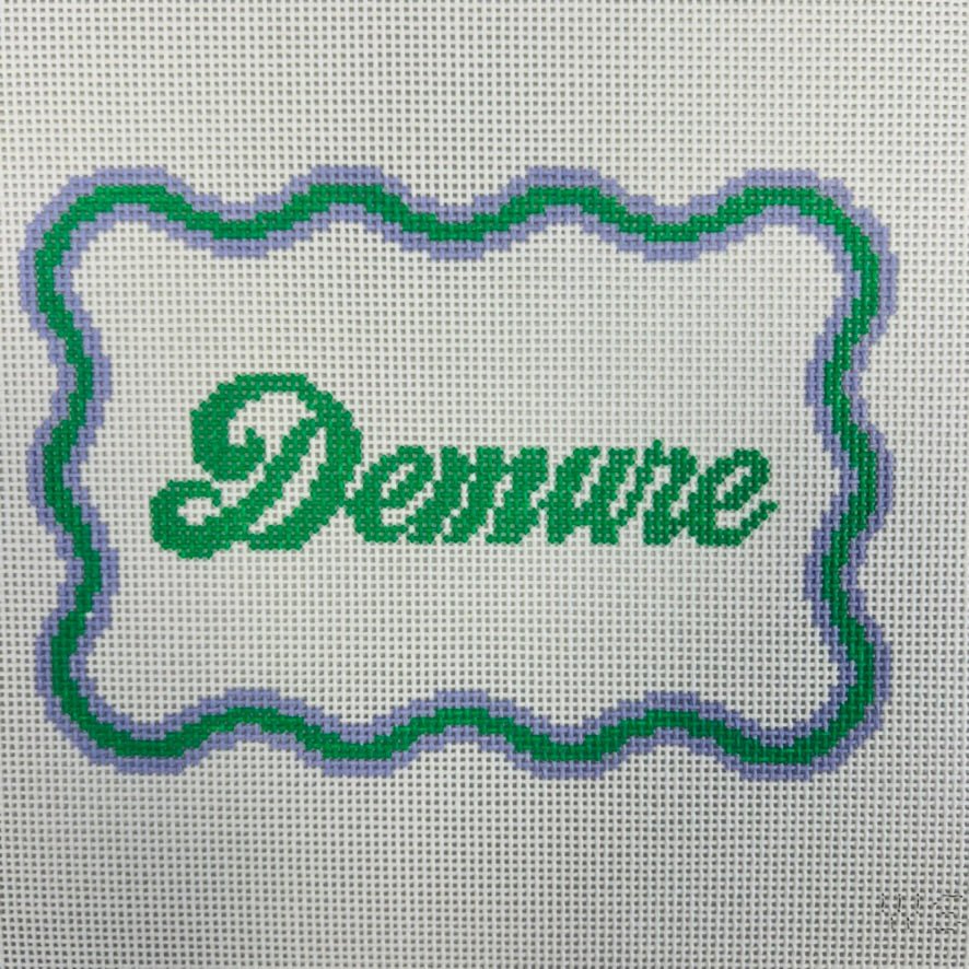 Demure needlepoint canvas - Bargello Needlepoint