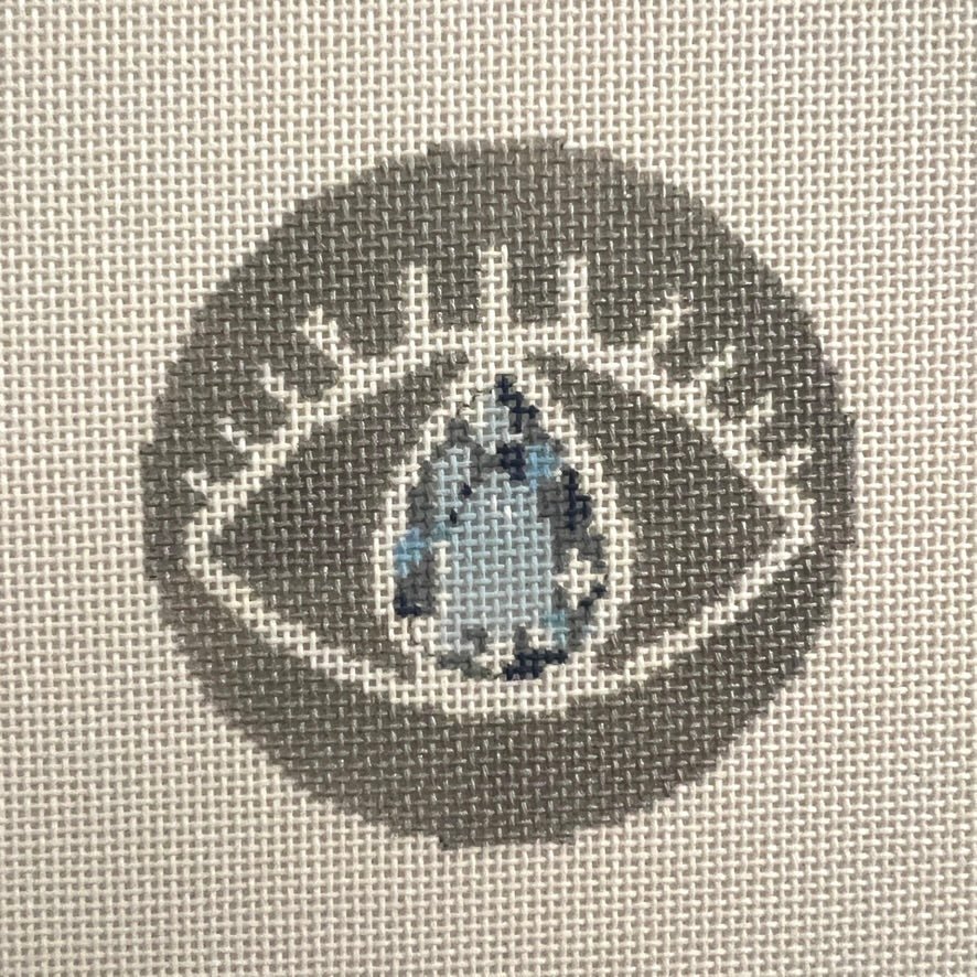 DIAMOND EVIL EYE needlepoint canvas - Bargello Needlepoint