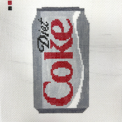 Diet Soda Ornament needlepoint canvas - Bargello Needlepoint