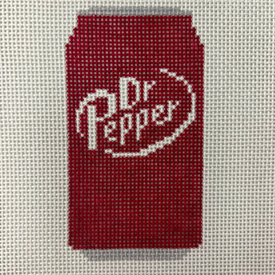 Dr. Pepper Soda needlepoint canvas - Bargello Needlepoint