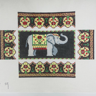 Elephant Brick Cover needlepoint canvas - Bargello Needlepoint