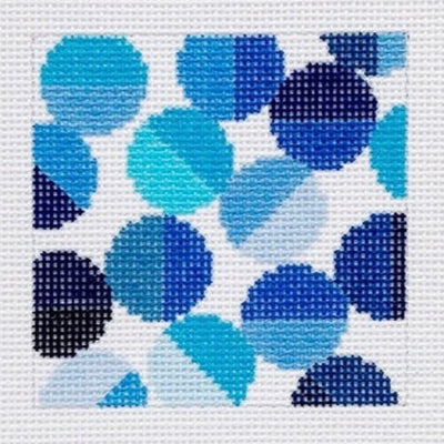 Evelyn Coaster needlepoint canvas - Bargello Needlepoint