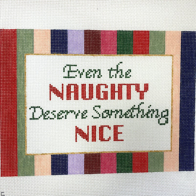 Even the Naughty needlepoint canvas - Bargello Needlepoint