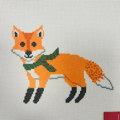 Felix the Fox needlepoint canvas - Bargello Needlepoint