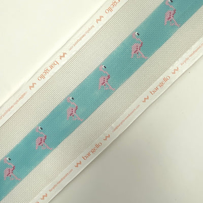 Flamingoes Belt needlepoint canvas - Bargello Needlepoint