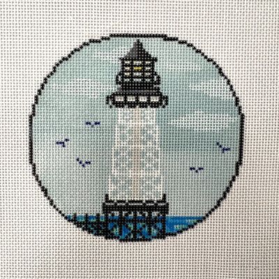 Florida Lighthouse Ornament needlepoint canvas - Bargello Needlepoint