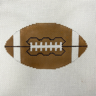 Football Ornament needlepoint canvas - Bargello Needlepoint