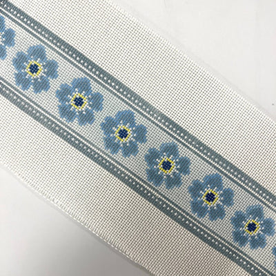 Forget Me Not Strap/Belt needlepoint canvas - Bargello Needlepoint