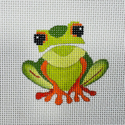 Frog Mini needlepoint canvas - Bargello Needlepoint