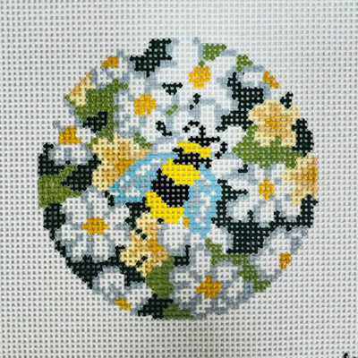 Garden Bee needlepoint canvas - Bargello Needlepoint