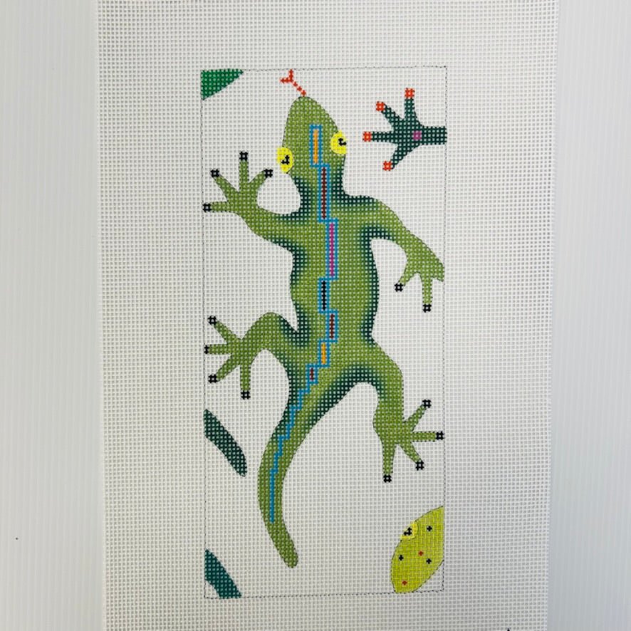 Gecko Hobo/Tote Bag - 3 Parts needlepoint canvas - Bargello Needlepoint