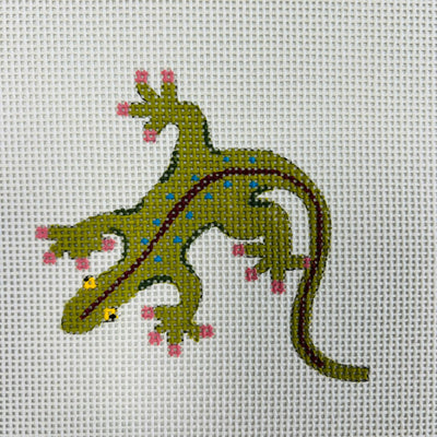 Gecko Mini needlepoint canvas - Bargello Needlepoint