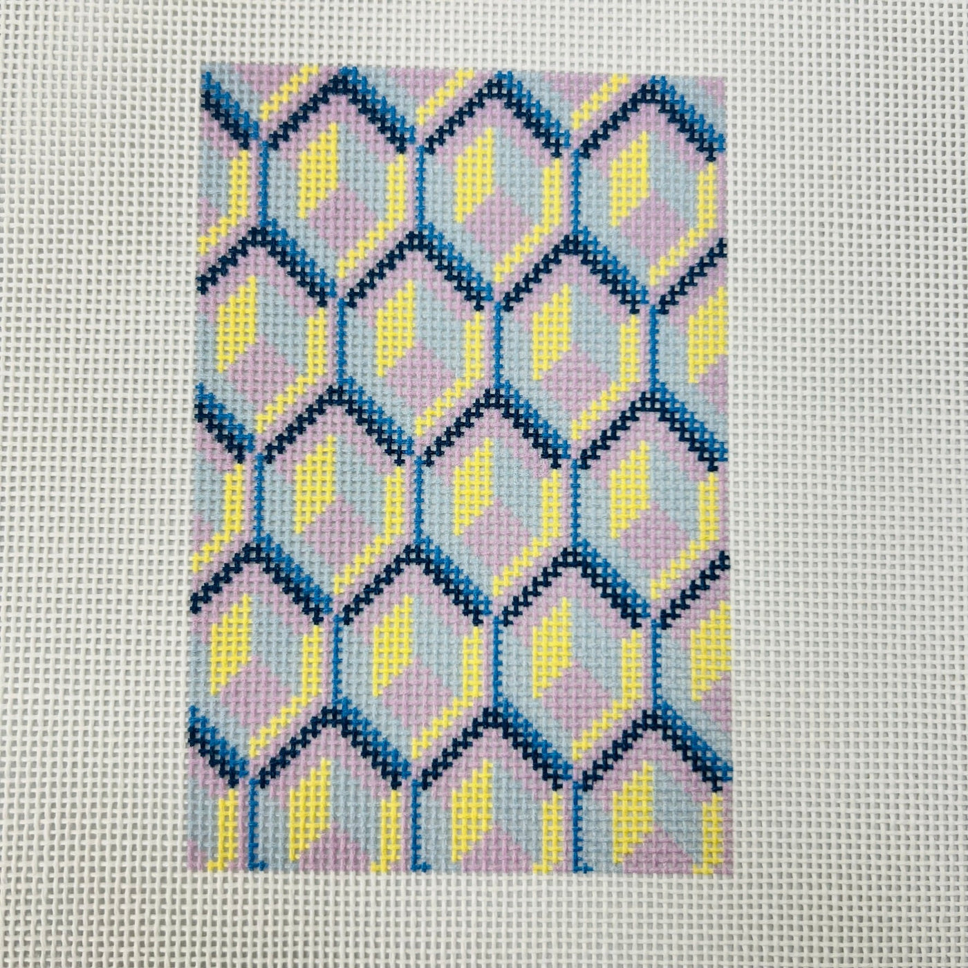 Geode Passport Insert - two colors available needlepoint canvas - Bargello Needlepoint