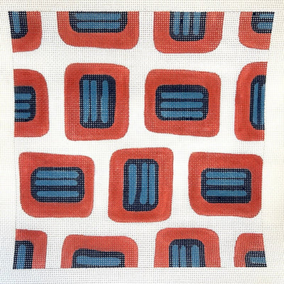 Geometric Rectangles needlepoint canvas - Bargello Needlepoint