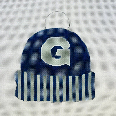 Georgetown University Hat needlepoint canvas - Bargello Needlepoint