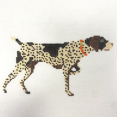 German Shorthaired Pointer needlepoint canvas - Bargello Needlepoint