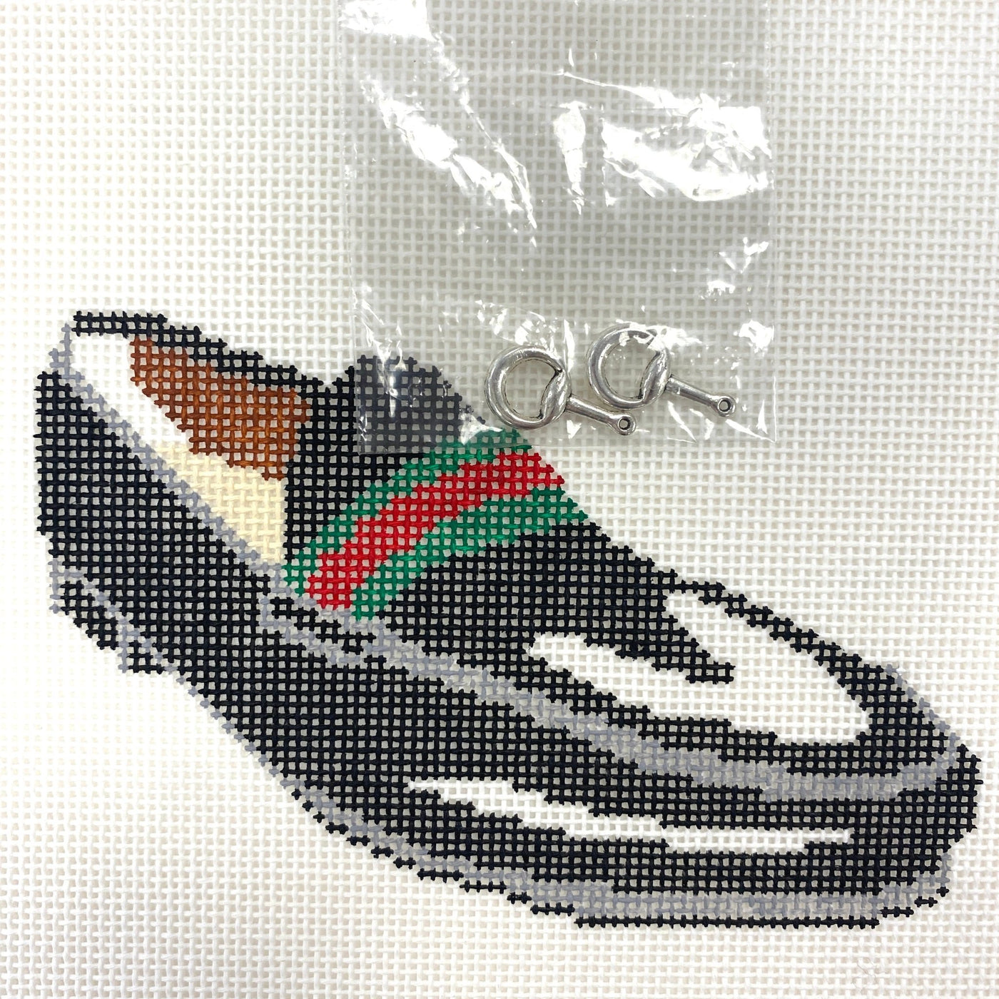 GG Loafer needlepoint canvas - Bargello Needlepoint