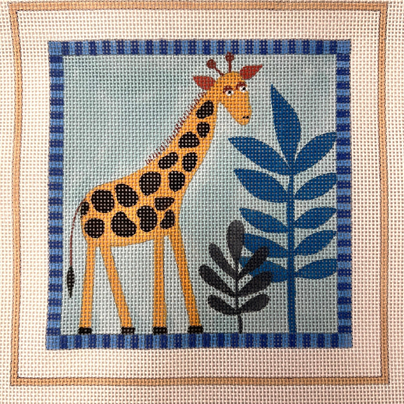 Giraffe needlepoint canvas - Bargello Needlepoint