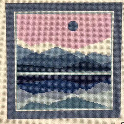 Glacial Landscape needlepoint canvas - Bargello Needlepoint