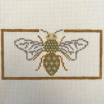 Glitzy Bee needlepoint canvas - Bargello Needlepoint