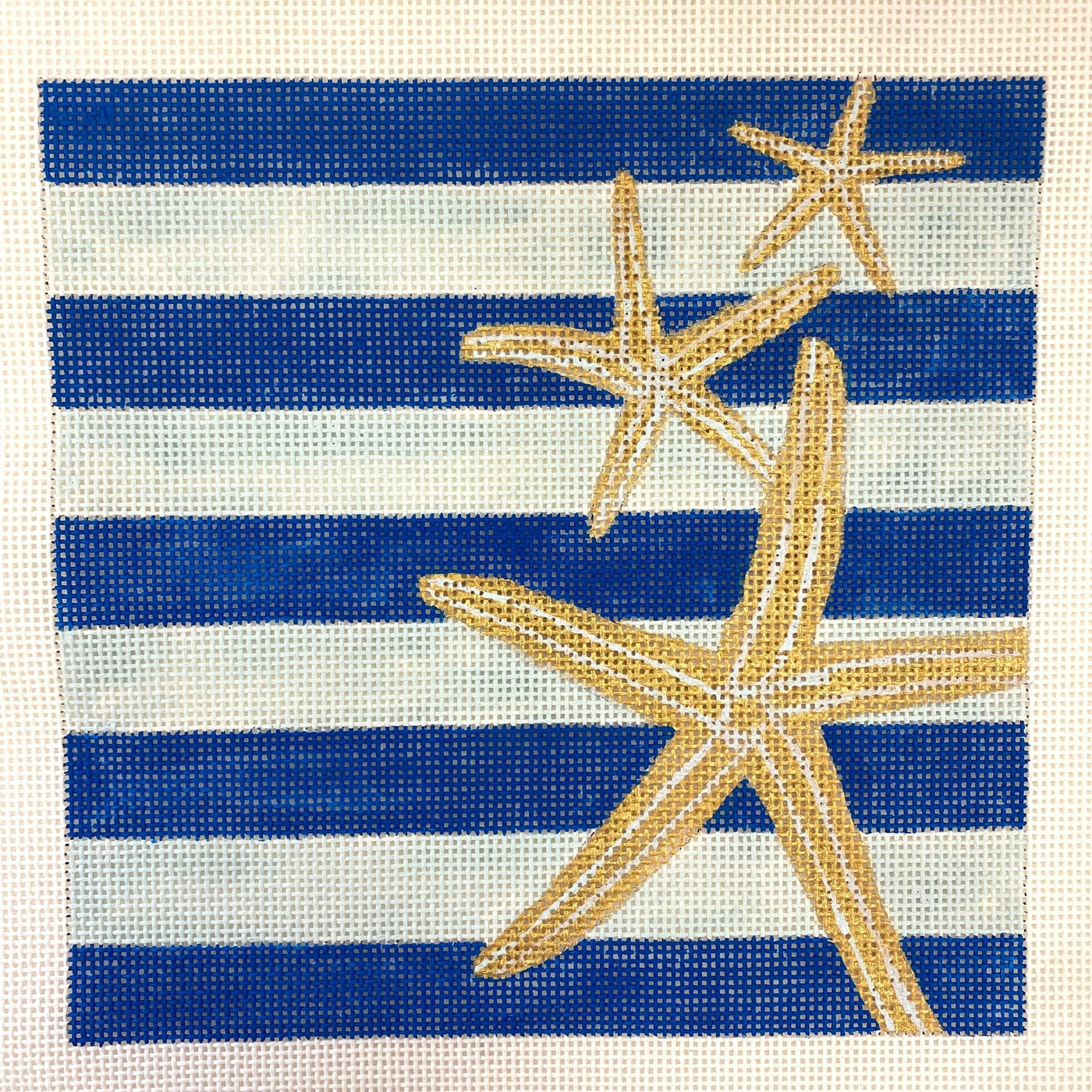 Gold Coast Starfish needlepoint canvas - Bargello Needlepoint