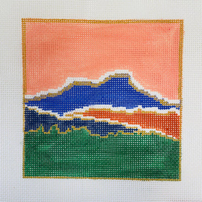 Golden Hour needlepoint canvas - Bargello Needlepoint