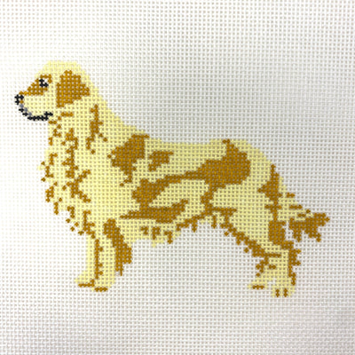 Golden Retriever needlepoint canvas - Bargello Needlepoint