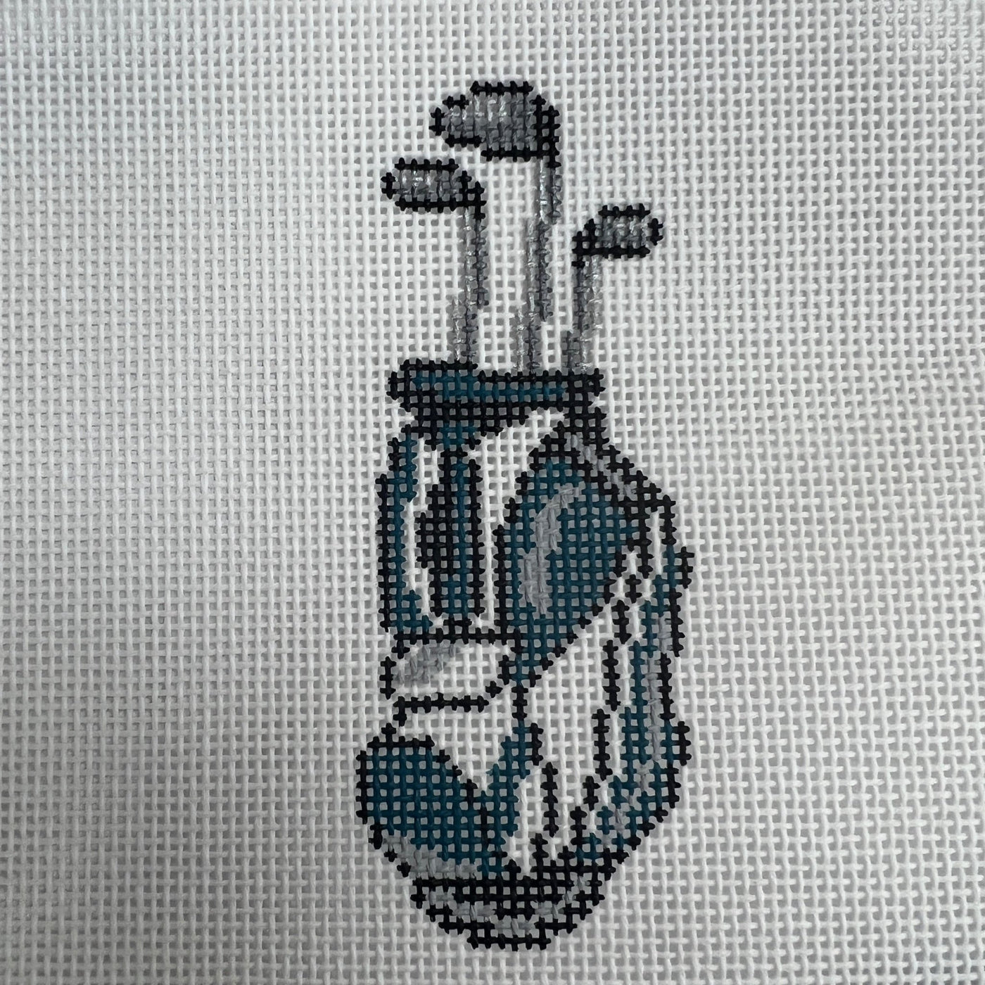 Golf bag ornament needlepoint canvas - Bargello Needlepoint