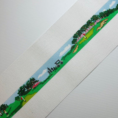 Golf Outing Belt needlepoint canvas - Bargello Needlepoint