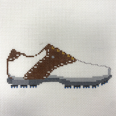 Golf Shoe needlepoint canvas - Bargello Needlepoint