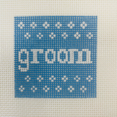 Groom Can Cozy Insert needlepoint canvas - Bargello Needlepoint