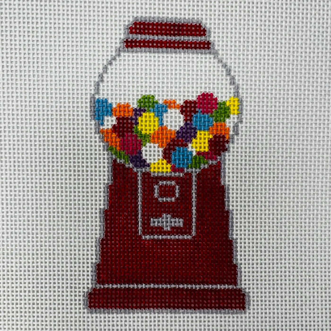 Gumball Machine needlepoint canvas - Bargello Needlepoint