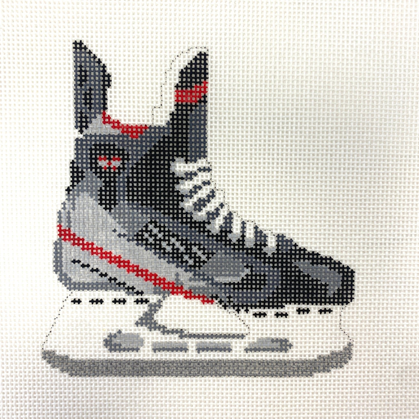 Hockey Skate needlepoint canvas - Bargello Needlepoint