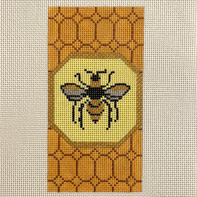 Honeybee Eyeglass Case needlepoint canvas - Bargello Needlepoint