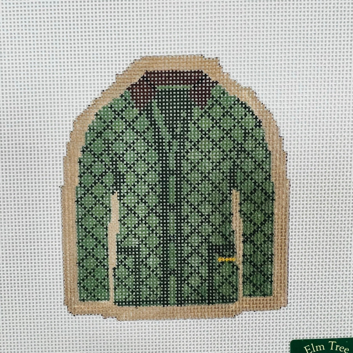 Hunting Jacket  Ornament needlepoint canvas - Bargello Needlepoint