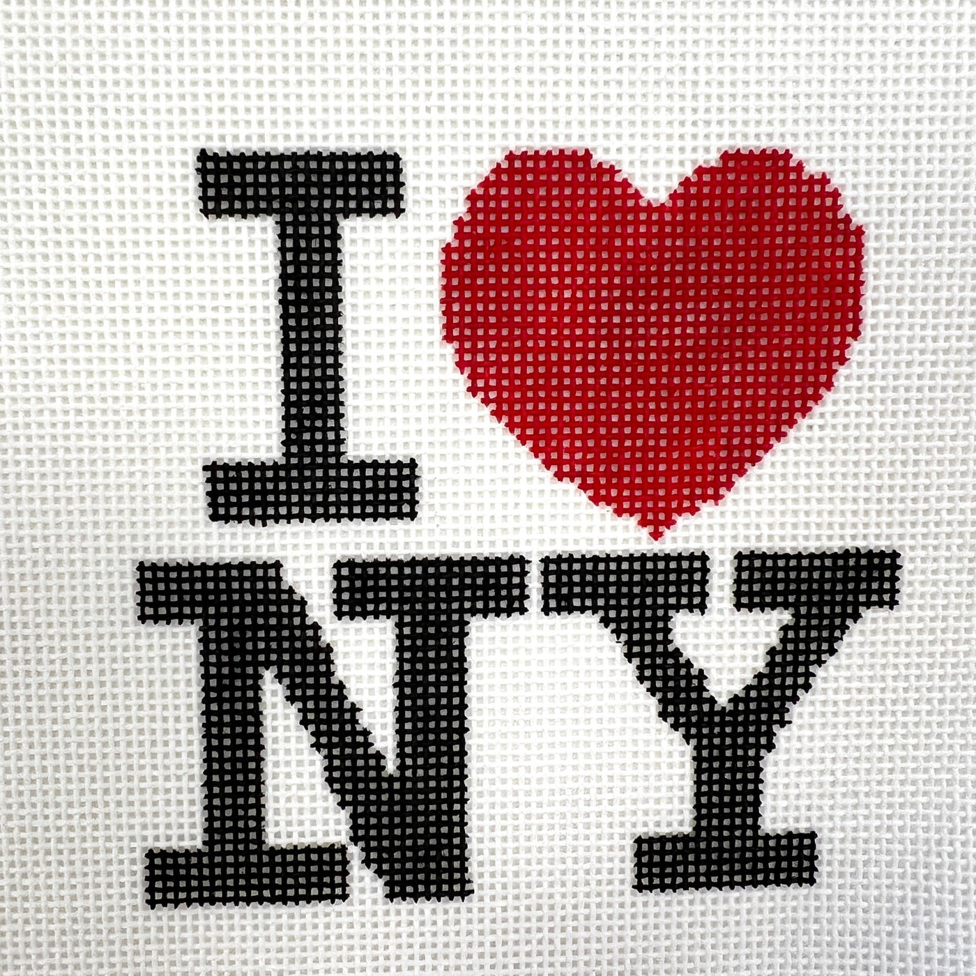 I Heart NY needlepoint canvas - Bargello Needlepoint