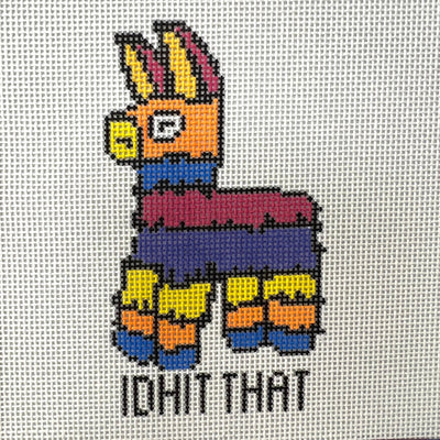 I'd Hit That needlepoint canvas - Bargello Needlepoint