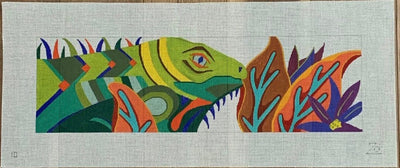 Iguana needlepoint canvas - Bargello Needlepoint