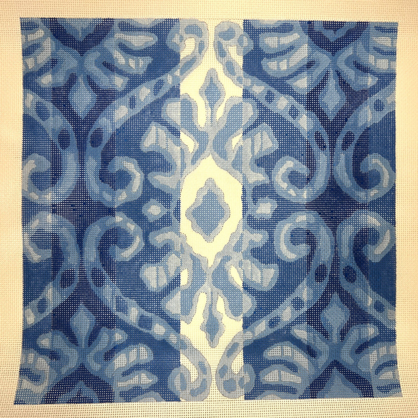 Ikat IV - Damask needlepoint canvas - Bargello Needlepoint