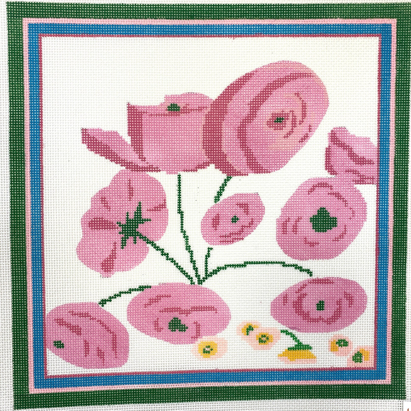 In the Pink needlepoint canvas - Bargello Needlepoint